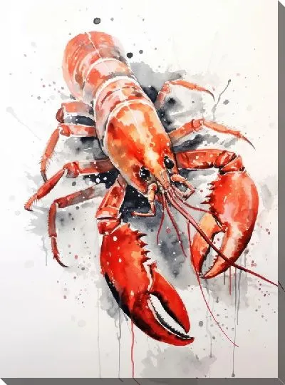 Картина маслом Рак №89