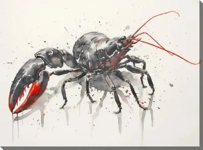 Картина маслом Рак №90