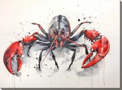 Картина маслом Рак №91