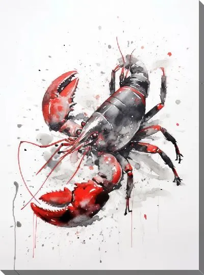 Картина маслом Рак №92