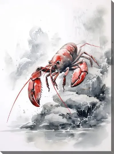 Картина маслом Рак №93