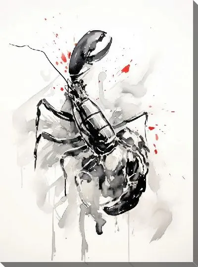 Картина маслом Рак №94