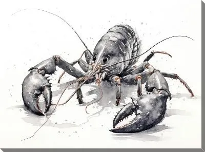 Картина маслом Рак №96