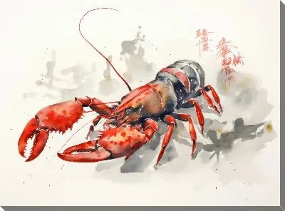 Картина маслом Рак №99