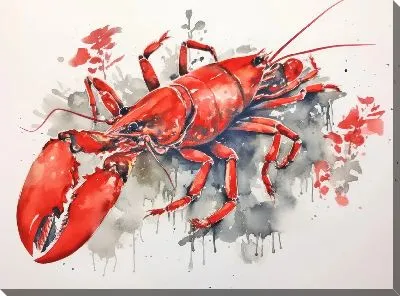 Картина маслом Рак №101
