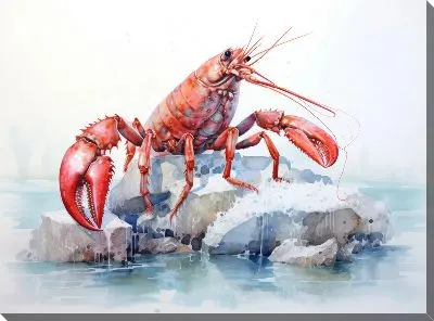 Картина маслом Рак №102