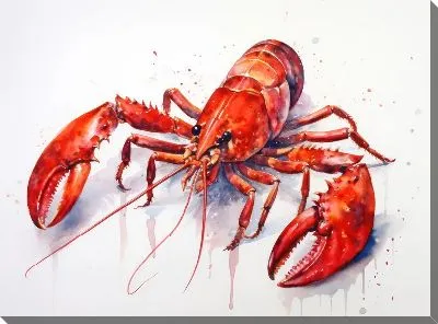 Картина маслом Рак №103