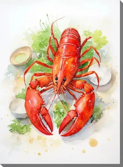 Картина маслом Рак №105