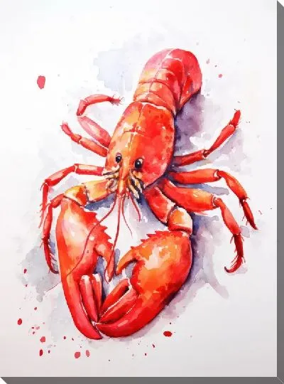 Картина маслом Рак №107