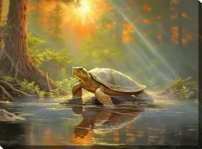 Картина маслом Черепаха №11