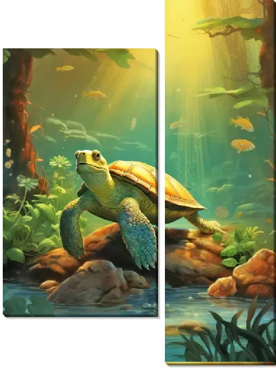 Модульная картина Черепаха №12
