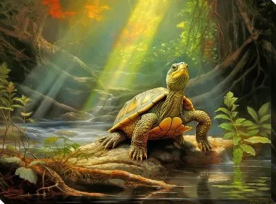 Картина маслом Черепаха №13