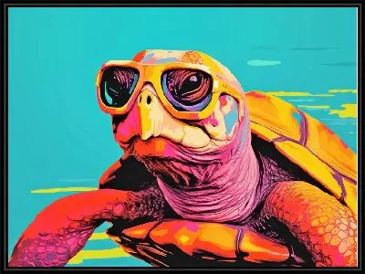 Картина Черепаха в очках