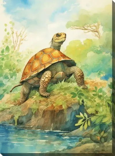 Картина маслом Черепаха №14