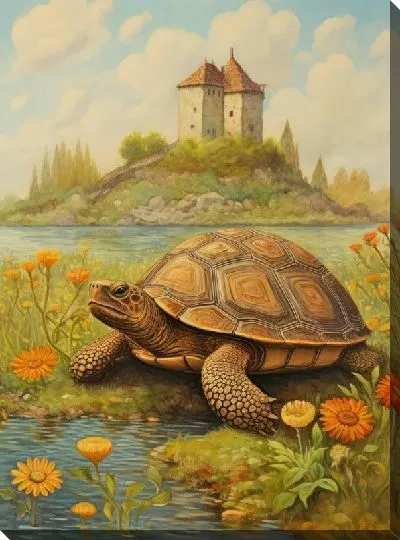 Картина маслом Черепаха №15