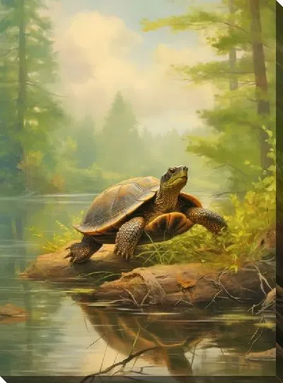 Картина маслом Черепаха №18