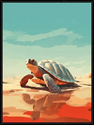 Картина Черепаха в стиле арт №34
