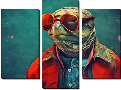 Черепаха в красных очках
