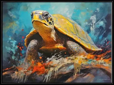 Картина Черепаха в стиле арт №71