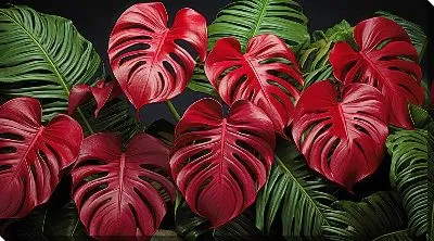 Картина маслом Монстера №42