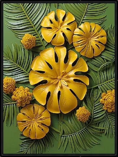 Картина 3D монстера