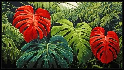 Монстера в джунглях №71