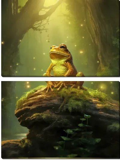 Модульная картина Лягушка №1