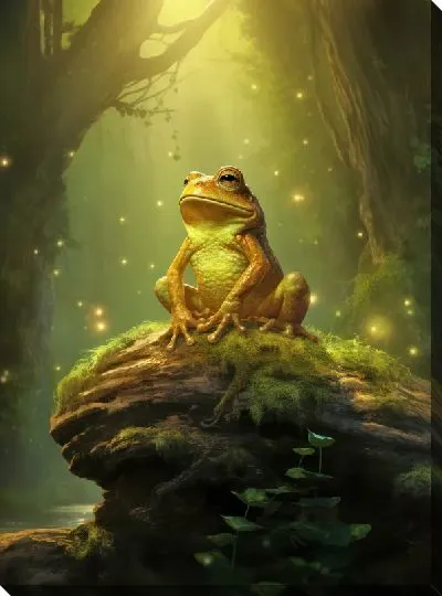 Картина маслом Лягушка №1