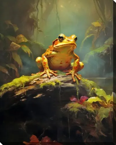 Картина маслом Лягушка №2