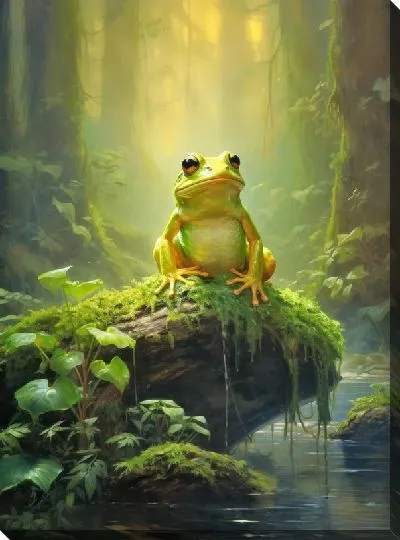 Картина маслом Лягушка №6