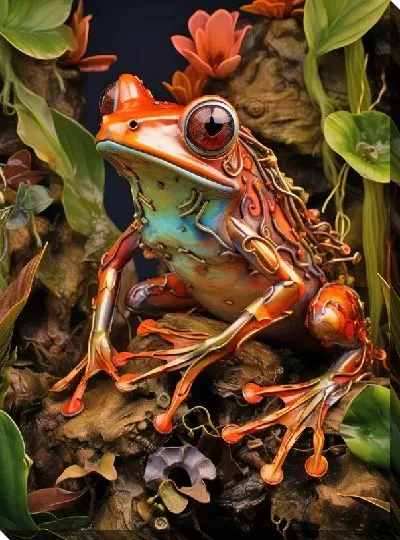 Картина маслом Лягушка №7