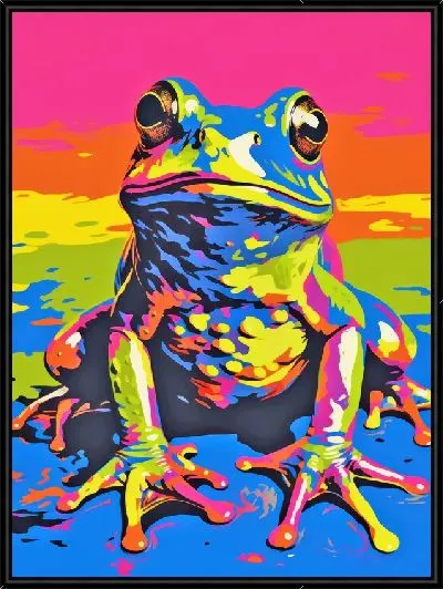 Картина Лягушка в стиле поп-арт №5