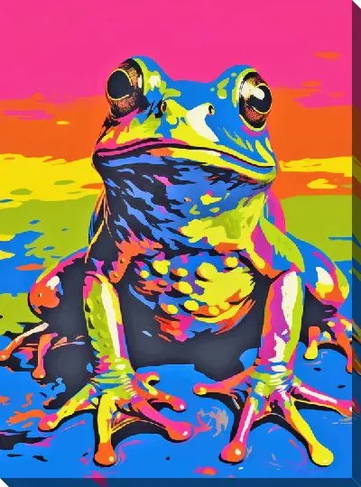 Постер Лягушка в стиле поп-арт №5