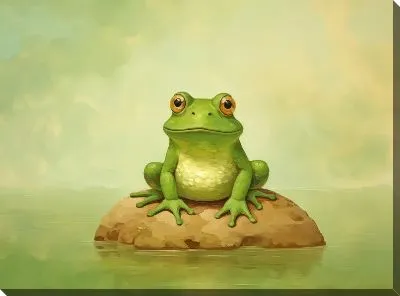 Картина маслом Лягушка №20