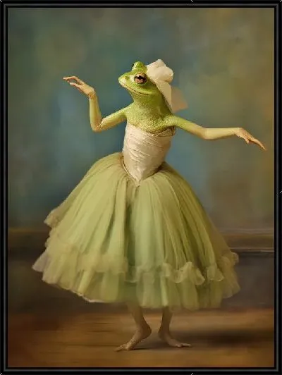 Картина Лягушка-балерина