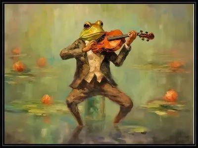 Лягушка играет на скрипке