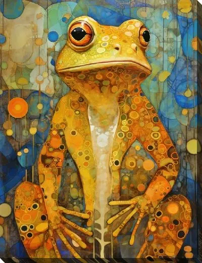 Картина маслом Лягушка №34