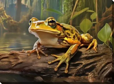Картина маслом Лягушка №37