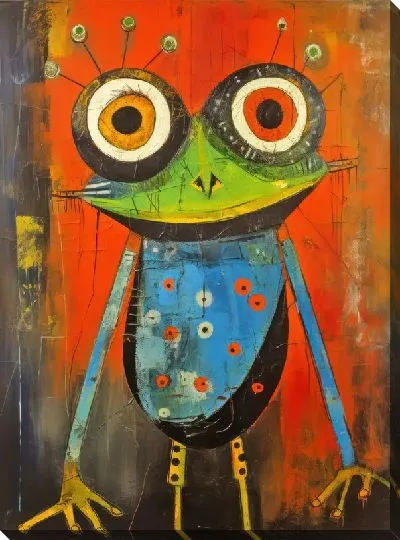 Картина маслом Лягушка №46