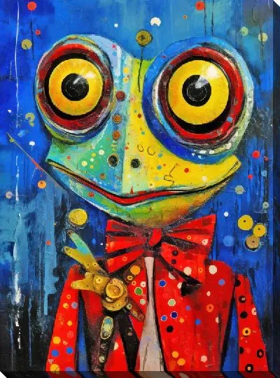 Картина маслом Лягушка №49