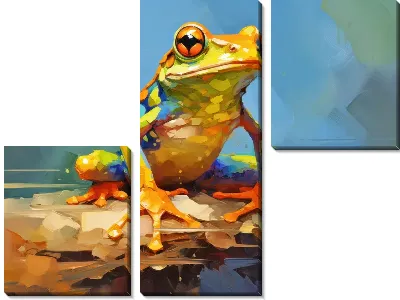 Модульная картина Лягушка №55
