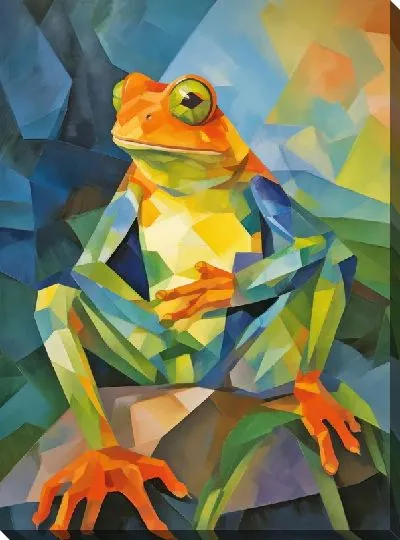 Картина маслом Лягушка №56