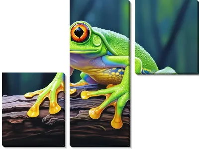 Модульная картина Лягушка №61