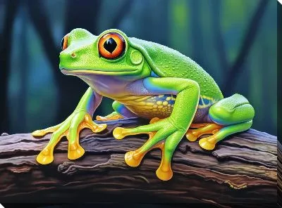 Картина маслом Лягушка №61