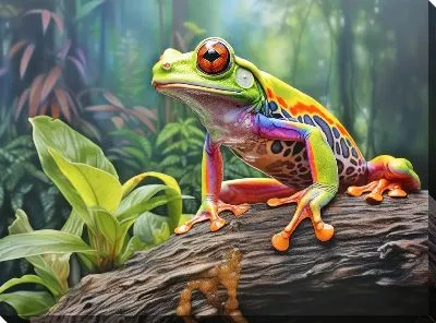 Картина маслом Лягушка №62