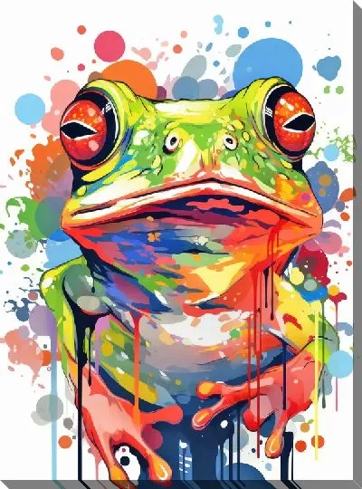 Картина маслом Лягушка №65
