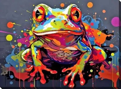 Картина маслом Лягушка №66