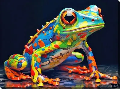Картина маслом Лягушка №67