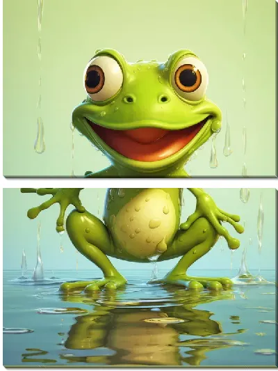 Модульная картина Лягушка №69