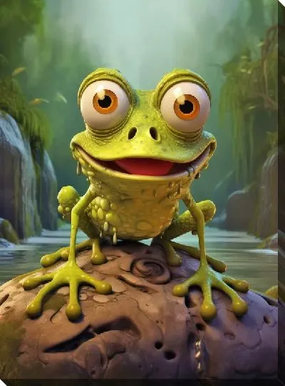 Картина маслом Лягушка №70